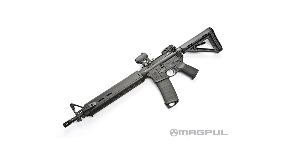 Magpul Industries MAG418/419/440 MOE AR-15 Handguard, Rifle Length, 12.57 inch, Black, MAG419BLK