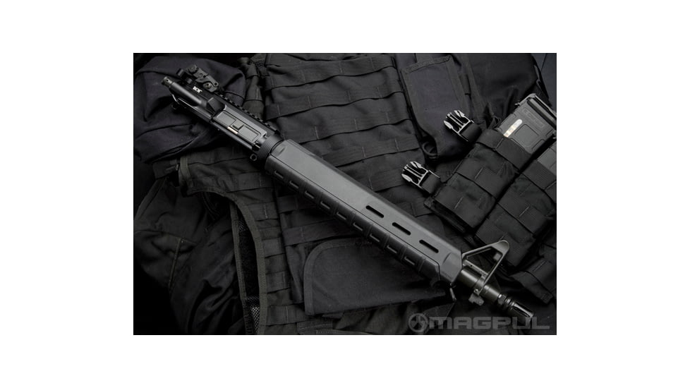 Magpul Industries MAG418/419/440 MOE AR-15 Handguard, Rifle Length, 12.57 inch, Black, MAG419BLK