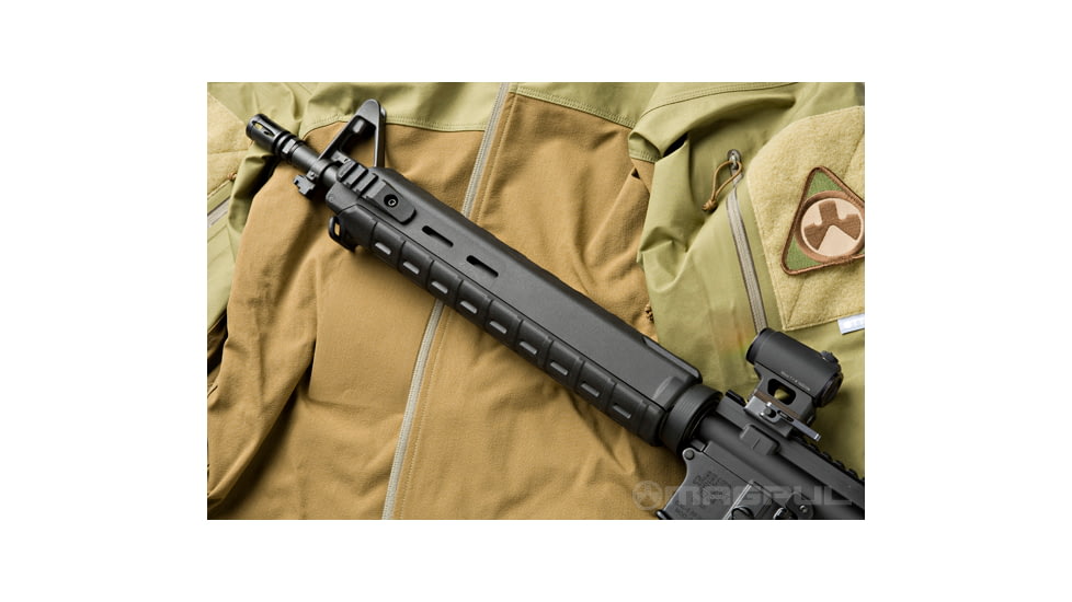 Magpul Industries MAG418/419/440 MOE AR-15 Handguard, Rifle Length, 12.57 inch, Black, MAG419BLK