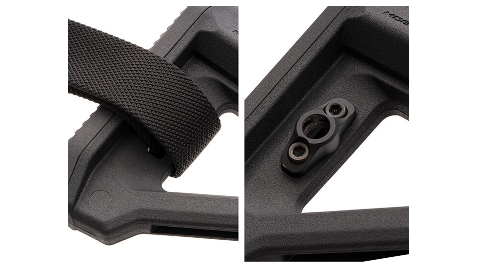 Magpul MOE RL Mil-Spec AR10/AR15/M4/M16/M110/SR25 Carbine Stock, Black, MAG1440BLK