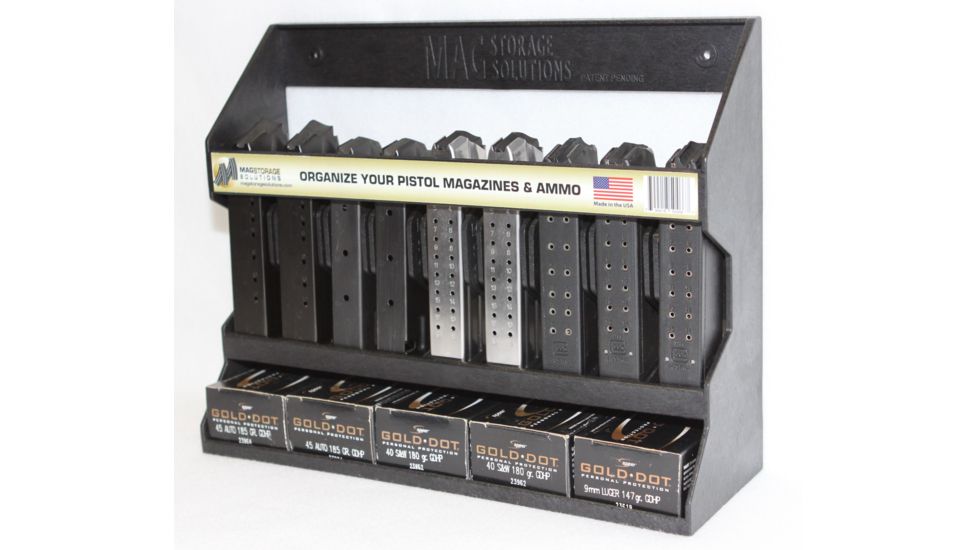 MagStorage Solutions Pistol Magazine Organizer, .22cal through .45cal, PISTOL