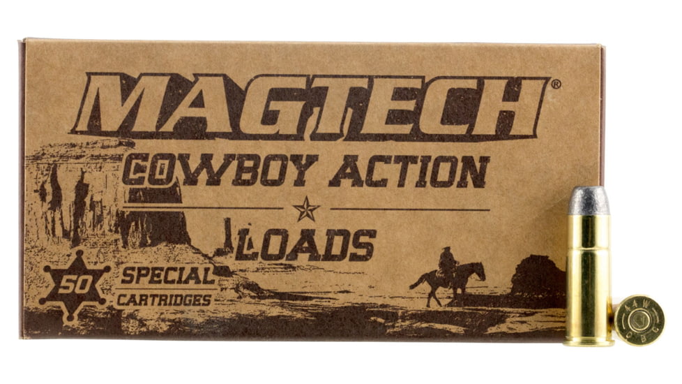Magtech 44-40 Win 225 Grain Cowboy Action Lead Flat Nose Brass Cased Rifle Ammo, 50 Rounds, 4440B