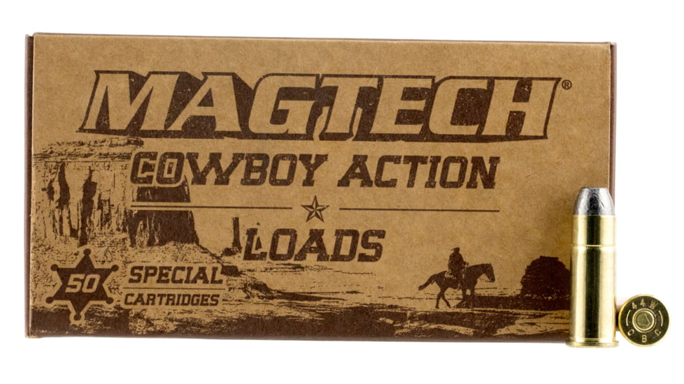 Magtech 44-40 Win 200 Grain Cowboy Action Lead Flat Nose Brass Cased Rifle Ammo, 50 Rounds, 4440C