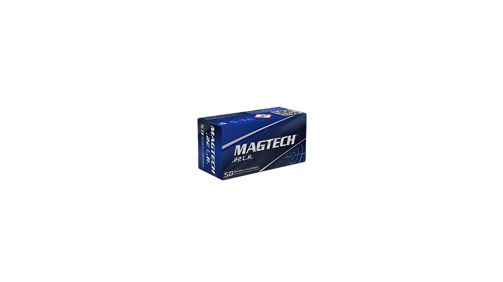 Magtech Rimfire .22 Long Rifle 40 Grain Lead Round Nose Brass Cased Ammo, 50 Rounds, 22BM