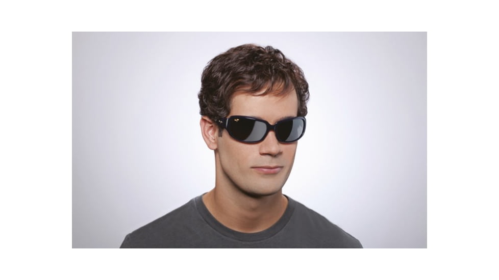 Maui Jim Mahi Mahi Sunglasses w/ Blue Frame and Neutral Grey Lenses - 231-03, On Model
