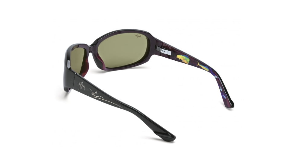 Maui Jim Mahi Mahi Sunglasses w/ Smoke Grey Frame and Maui HT Lenses - HT231-11, Back View