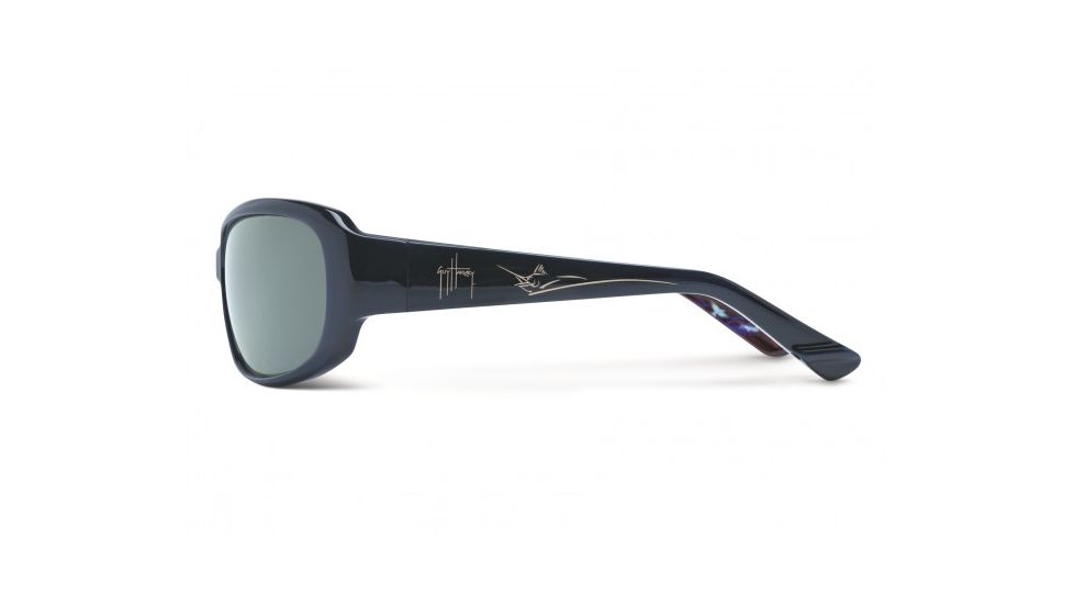 Maui Jim Mahi Mahi Sunglasses w/ Blue Frame and Neutral Grey Lenses - 231-03, Side View