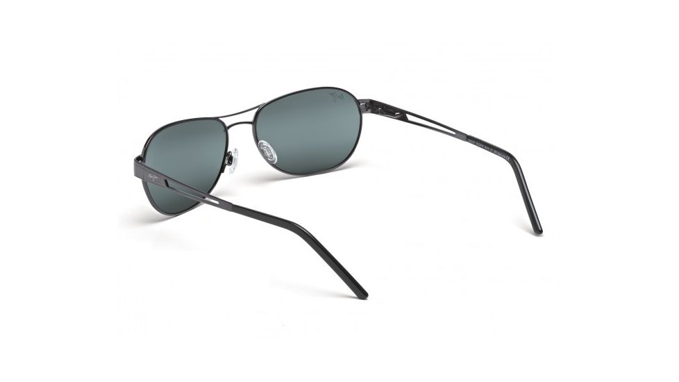 Maui Jim Mahina Sunglasses w/ Gunmetal Frame and Neutral Grey Lenses - 229-02, Back View