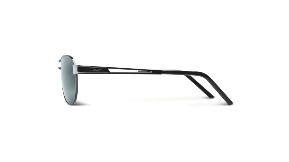 Maui Jim Mahina Sunglasses w/ Gunmetal Frame and Neutral Grey Lenses - 229-02, Side View