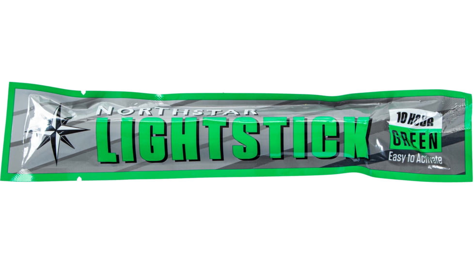 Major Outdoors Northstar 10 Hour Lightsticks, 6in, Green, 05-7320009000