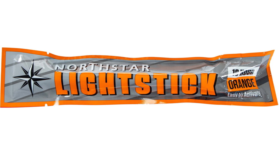 Major Outdoors Northstar 10 Hour Lightsticks, 6in, Orange, 05-7320015000