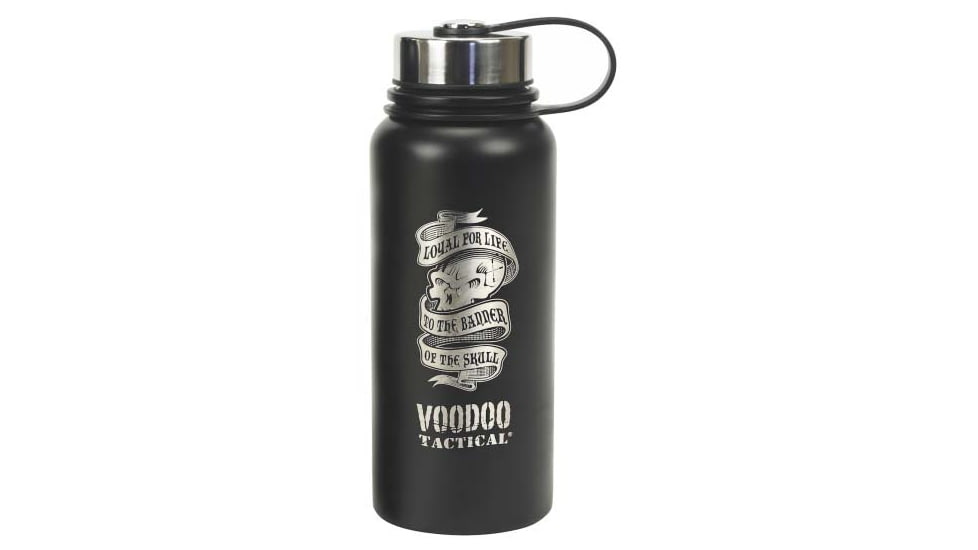 Voodoo Tactical Etched Vacuum Sealed Insulated Bottle - 900ml, Black W/ Voodoo Etching, 02-1233001000
