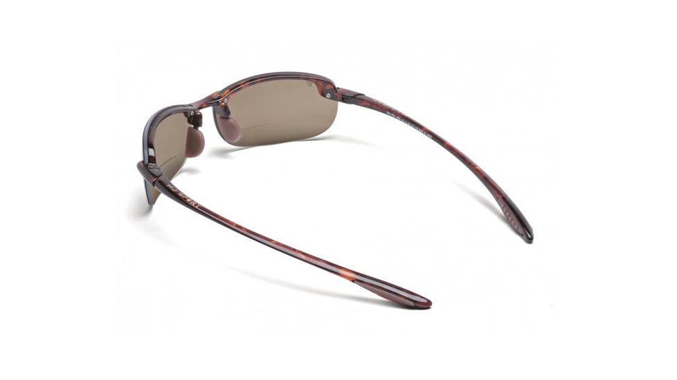 Maui Jim Makaha Reader Sunglasses w/ Tortoise Frame and HCL Bronze 1.50 Magnification Lenses - H805-1015, Back View