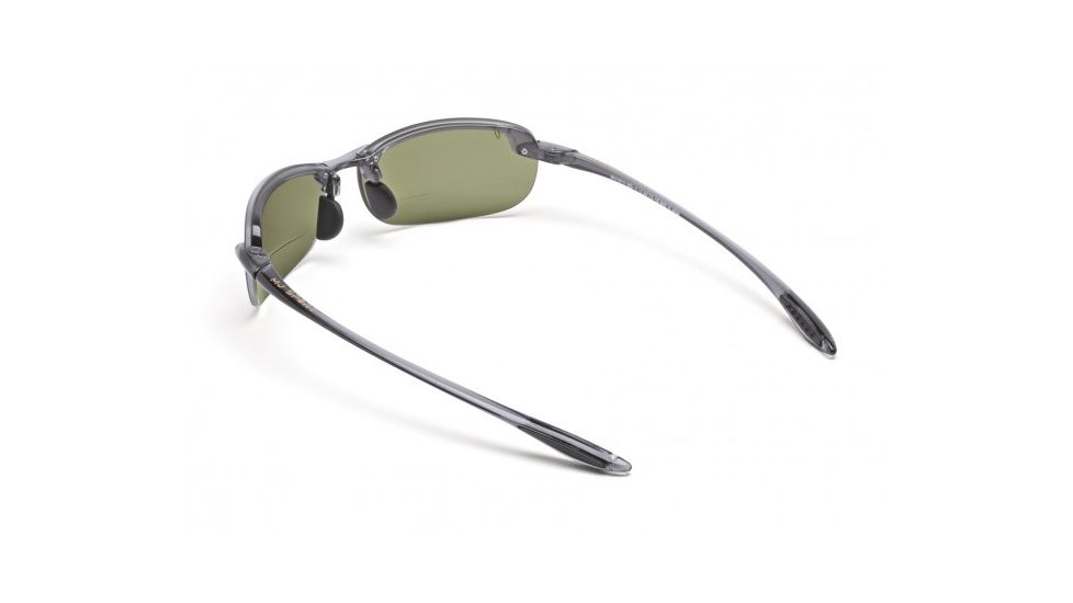 Maui Jim Makaha Reader Sunglasses w/ Smoke Grey Frame and Maui HT 1.50 Magnification Lenses - HT805-1115, Back View