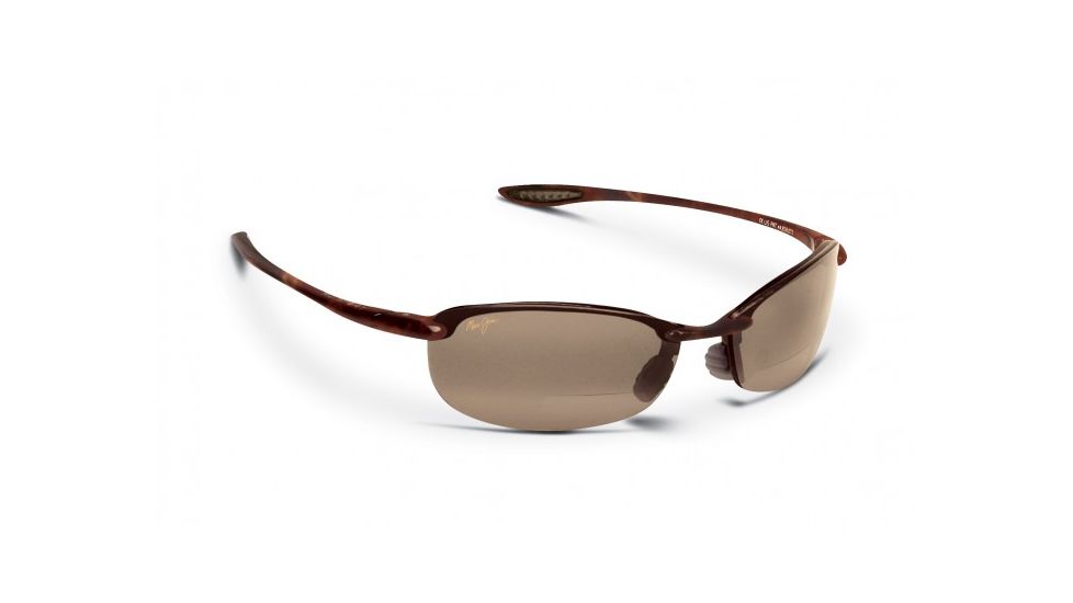 Maui Jim Makaha Reader Sunglasses w/ Tortoise Frame and HCL Bronze 1.50 Magnification Lenses - H805-1015, Quarter View