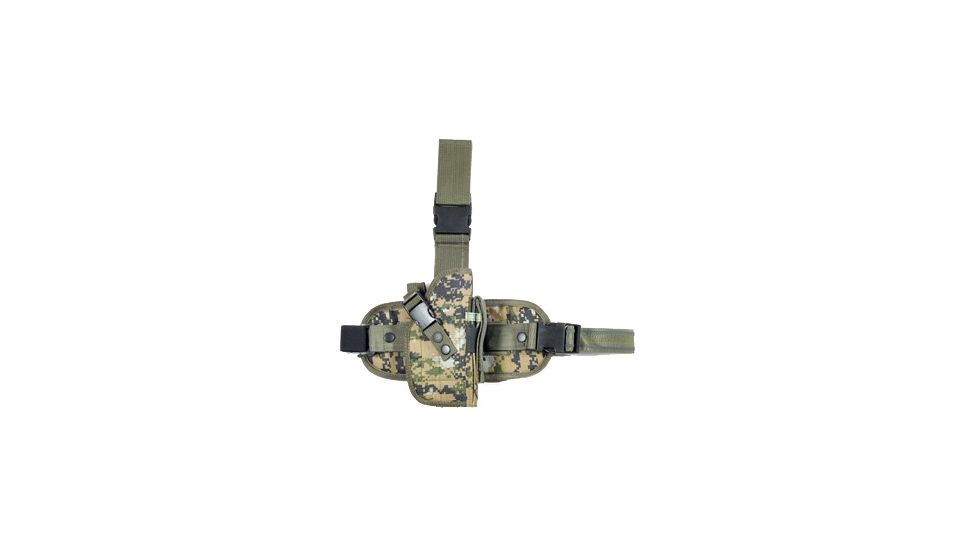 Global Military Gear Woodland Digital Drop Leg Tactical Holster