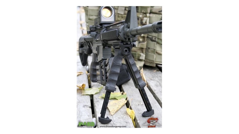 FAB Defense Gen-II Vertical Foregrip w/ Integrated Adjustable QR Bipod, Black, FX-TPODG2QR