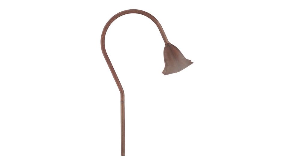 Malibu 18 Watt Low Voltage Die Cast Aluminum Outdoor Tulip Light,Brass 8308-9109-01