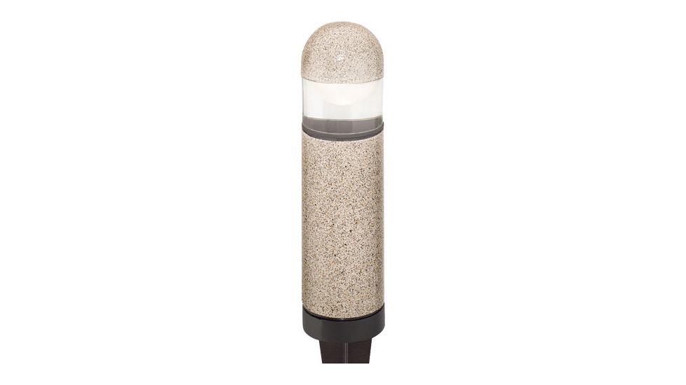 Malibu 20 Watt Halogen Cast Metal Low Voltage Bollard Outdoor Light,Sand 8303-9300-01