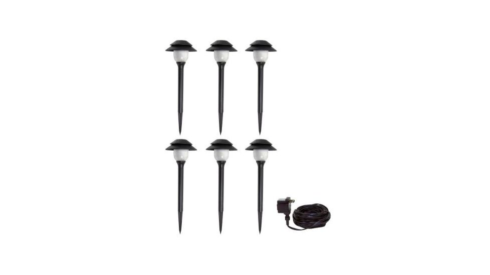 Malibu LED Low Voltage Plastic Tier Kit 6 pk,Black 8401-2990-06