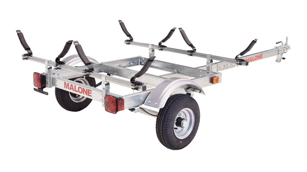 Malone Auto Racks EcoLight 2 Kayak Trailer Package, 2 V-Racks, MPG586XV