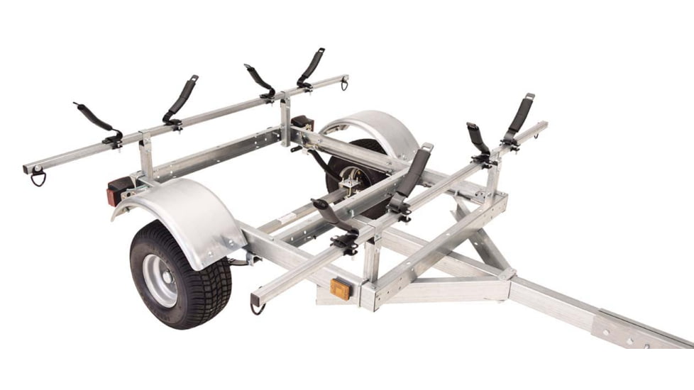 Malone Auto Racks XtraLight LowMax 2 Kayak Trailer Package, 2 V-Racks, MPG596XV2