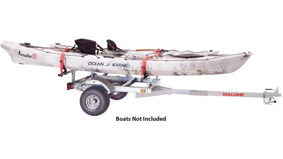 Malone Auto Racks XtraLight LowMax 2 Kayak Trailer Package, 2 V-Racks, MPG596XV2