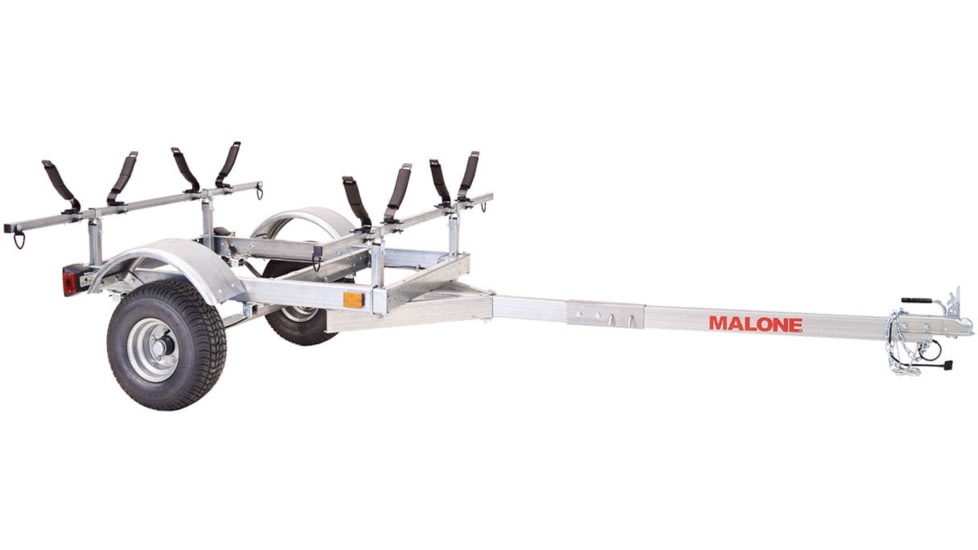 Malone Auto Racks XtraLight LowMax 2 Kayak Trailer Package, 2 V-Racks, MPG596XV2