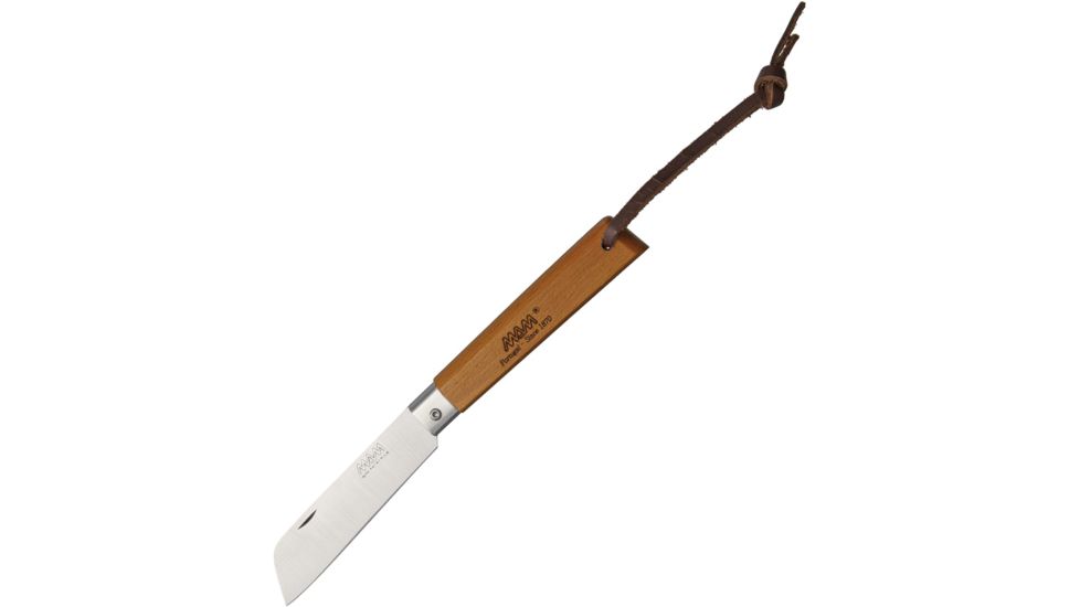MAM Operario Folder Sheepsfoot Folding Knife,3.25in,German Steel,Sheepsfoot,Brown,Beechwood Handle MAM2042