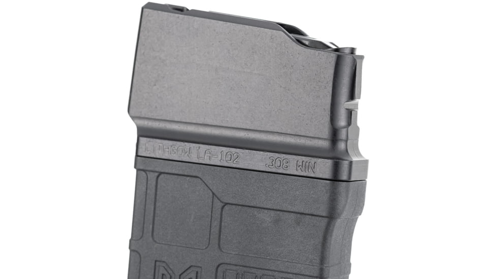 Mamba Mag Straight Fit Magazine, Lithgow LA102, .308 Winchester, 10-Round, Black, 105187-BLK-10RD