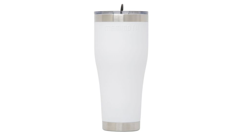 Mammoth Coolers Tumbler 30oz w/ Lid, White, MS30ROV-WHT
