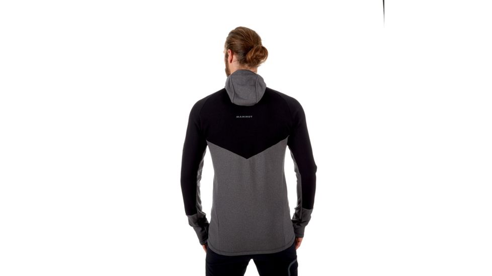 Mammut Aconcagua Pro Hooded Midlayer Jacket - Mens, Black-Black Melange, S, 1014-00310-00205-113