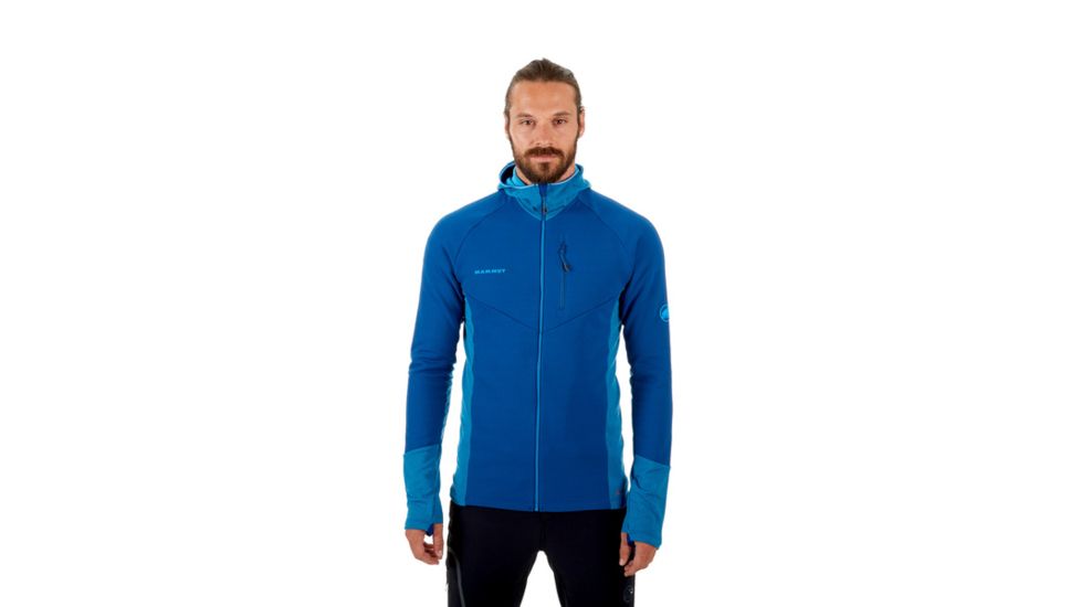 Mammut Aconcagua Pro Hooded Midlayer Jacket - Mens, Ultramarine-Imperial Melange, XL, 1014-00310-50082-116