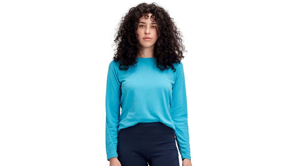 Mammut Aegility Long Sleeve - Womens, Ocean Melange, Extra Small, 1016-00810-50318-112