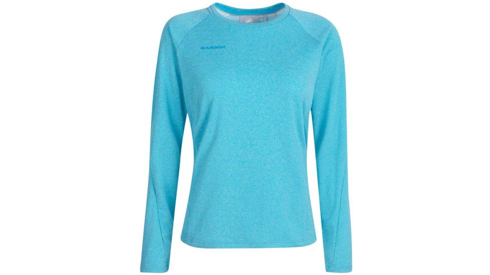 Mammut Aegility Long Sleeve - Womens, Ocean Melange, Extra Small, 1016-00810-50318-112