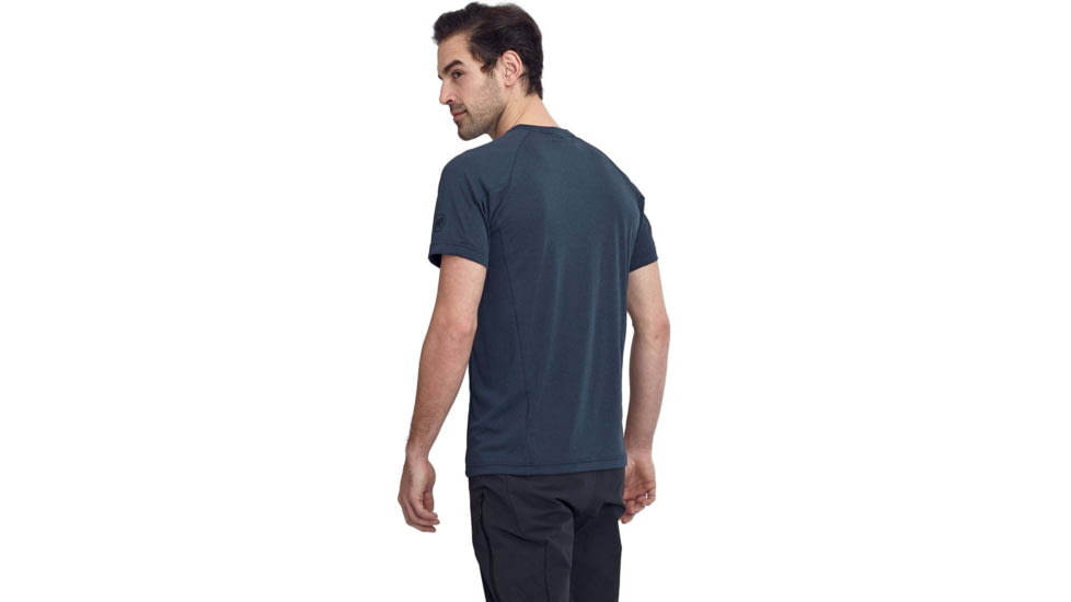 Mammut Aegility T-Shirt - Mens, Marine Melange, Small, 1017-01980-5784-113