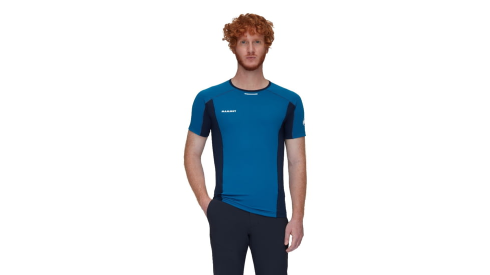Mammut Aenergy FL T-Shirts - Mens, Deep Ice Marine, Medium, 1017-05000-50554-114
