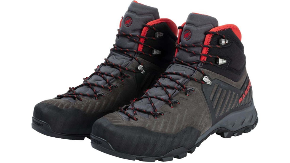 Mammut Alnasca Pro II Mid GTX Approach Shoes - Mens, Dark Titanium/Spicy, 12 US, 3020-06290-00455-1110