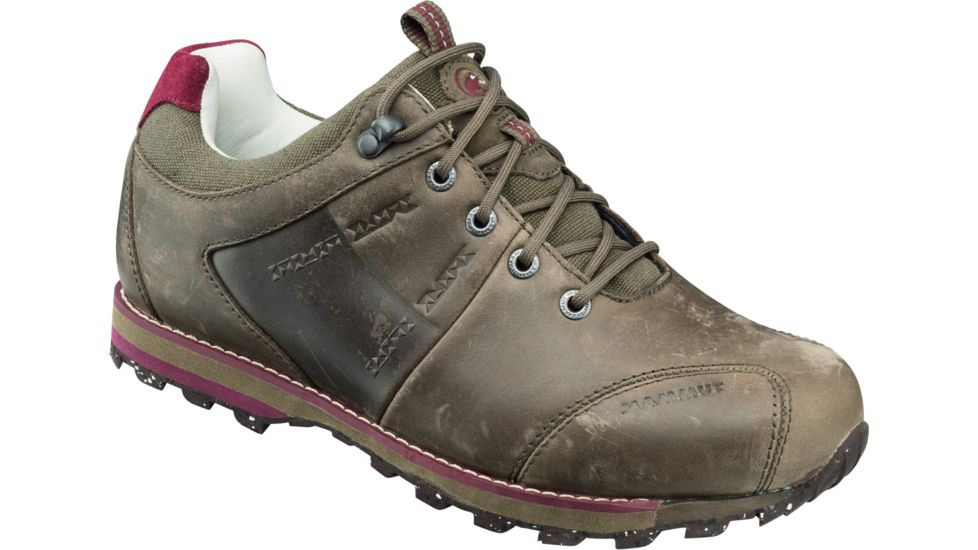Mammut Alvra Low Leather Casual Shoe - Women's-Dark Flint/Merlot-Medium-7