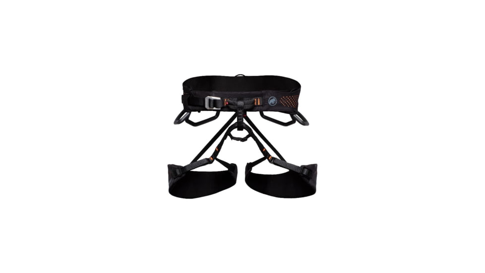 Mammut Comfort Fast Adjust Harness - Mens, Black Safety Orange, Medium, 2020-00920-00430-112
