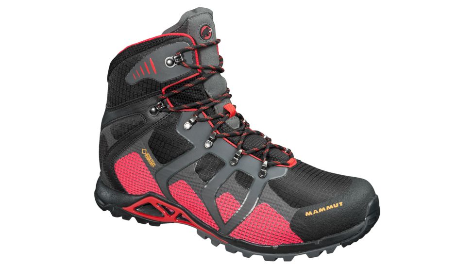 Mammut Comfort High GTX SURROUND Hiking Boot - Men's-Black/Inferno-Medium-14