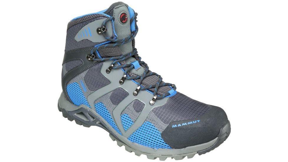 Mammut Comfort High GTX SURROUND Hiking Boot - Men's-Graphite/Skyblue-Medium-10.5
