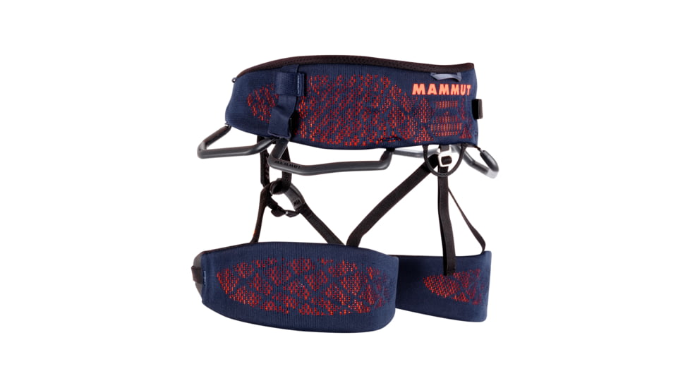 Mammut Comfort Knit Fast Adjust Harness - Mens, Marine/Safety Orange, Small, 2020-00940-50352-111