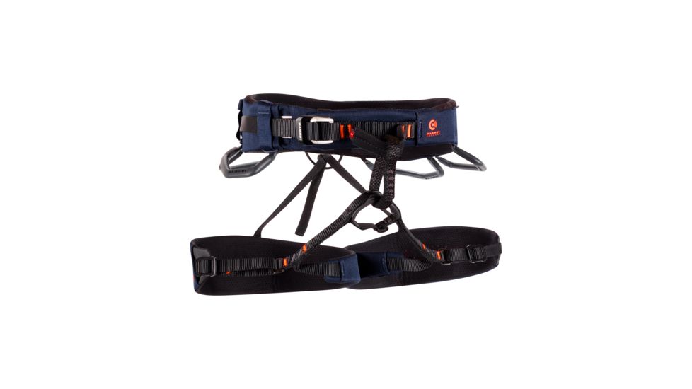 Mammut Comfort Knit Fast Adjust Harness - Mens, Marine/Safety Orange, Small, 2020-00940-50352-111