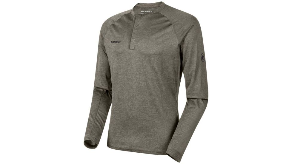 Mammut Crashiano Long Sleeve T-Shirt - Mens, Tin Melange, Small, 1016-00830-00402-113