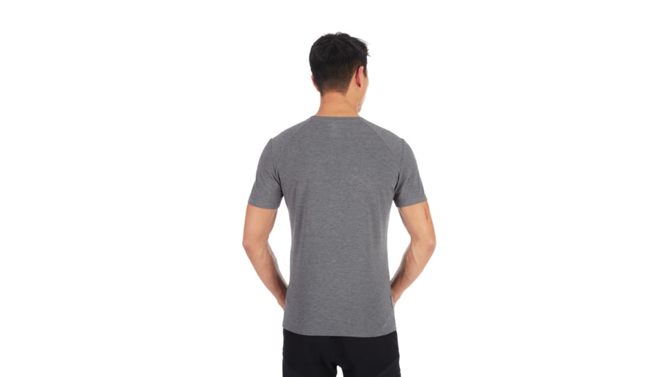 Mammut Crashiano Pocket T-Shirt - Mens, Black Mlange/Black, Large, 1017-00920-0034-115