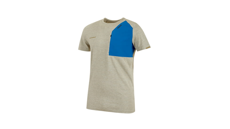 Mammut Crashiano Pocket T-Shirt, Olive Melange-Surf, XXL, 1017-00920-40083-117