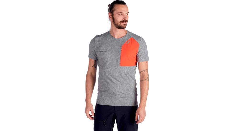 Mammut Crashiano Pocket T-Shirt, Storm Melange-Zion, XL, 1017-00920-00275-116