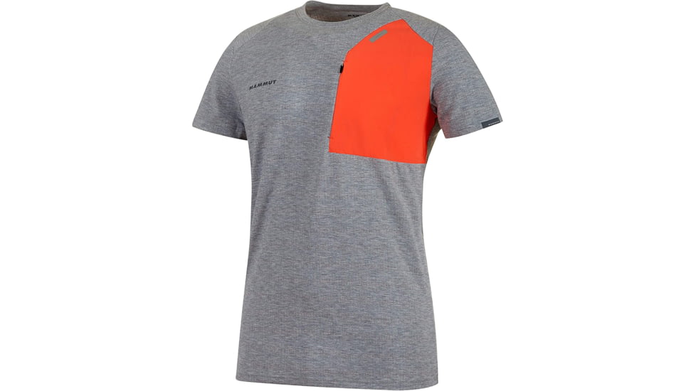 Mammut Crashiano Pocket T-Shirt, Storm Melange-Zion, XL, 1017-00920-00275-116