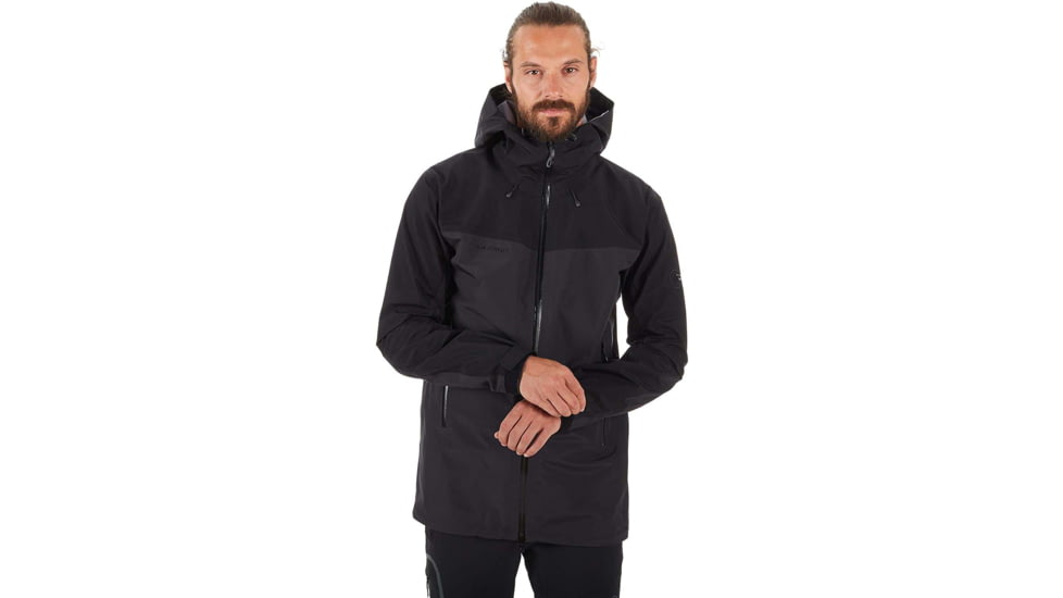 Mammut Crater Hardshell Hooded Jacket - Mens, Phantom/Black, 2XL, 1010-21751-00160-117